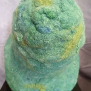 Handcrafted Light Green Wool Felt Hat OOAK Handmade | Accessories | Handcrafted Light Green Wool Felt  main image 2